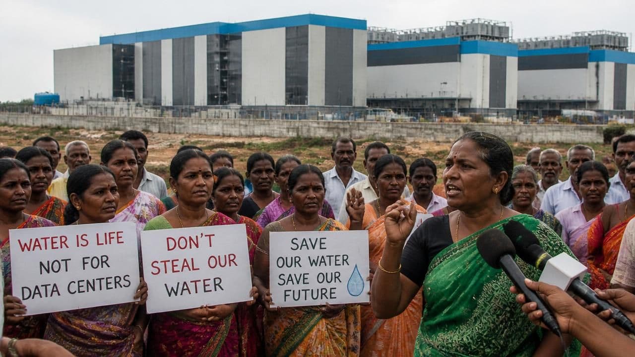 India's AI Data Center Boom: $240 Billion Race Strains Resources, Sparks Local Fury