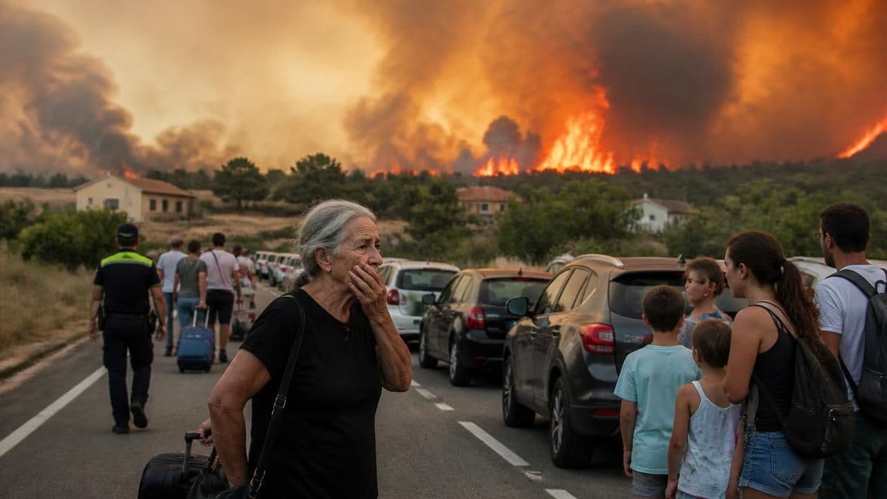 Over 250,000 Flee as Wildfires Ravage France and Spain