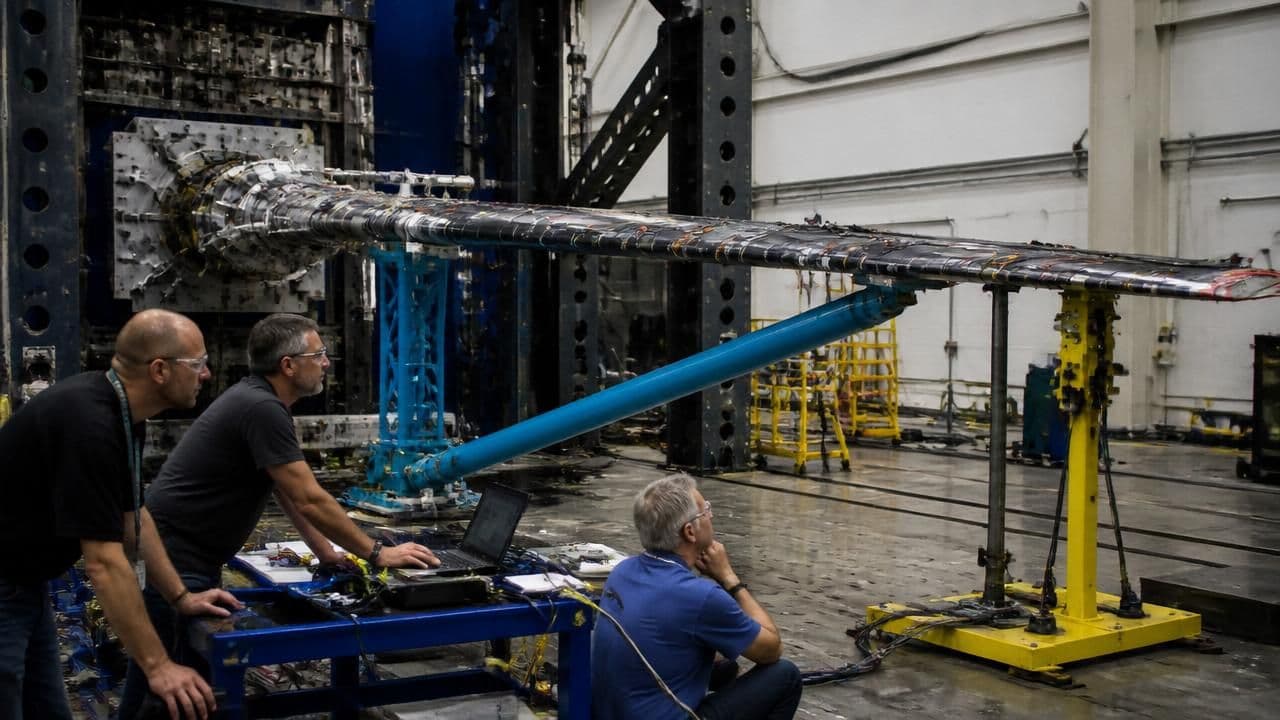 NASA Pushes Truss-Braced Wing to Structural Limits in Ground Tests
