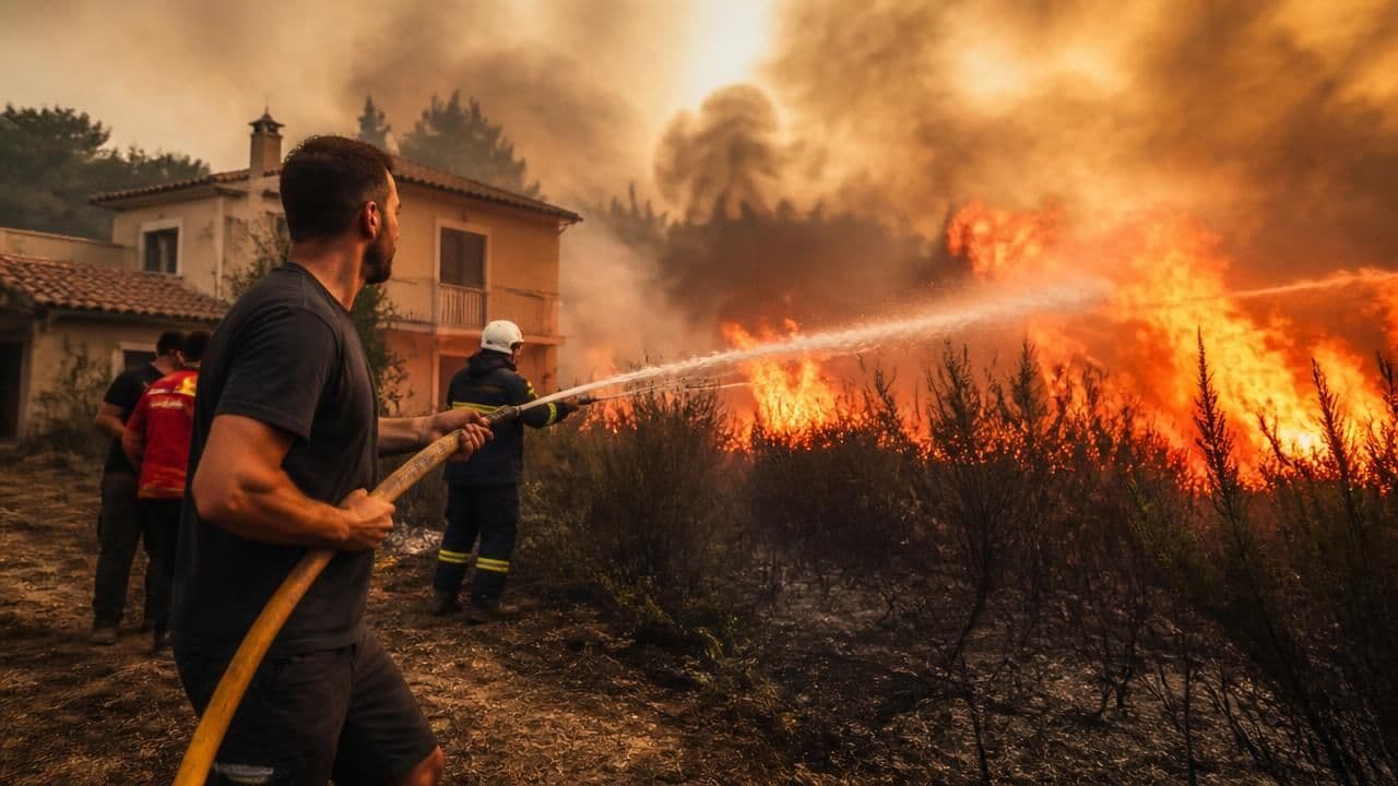 Civilians, Firefighters Battle Wildfires Threatening Bordeaux as Europe Burns