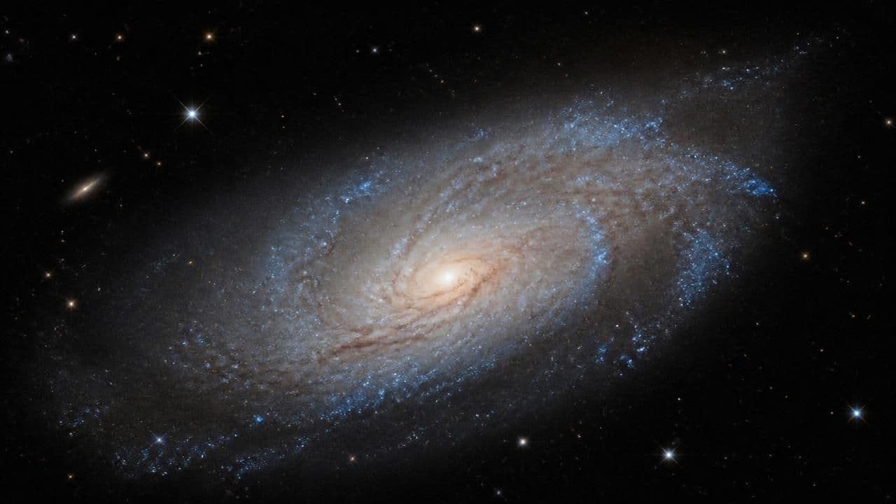 Hubble Spies One-Sided Spiral Galaxy NGC 4654 Amid Cosmic Tug-of-War
