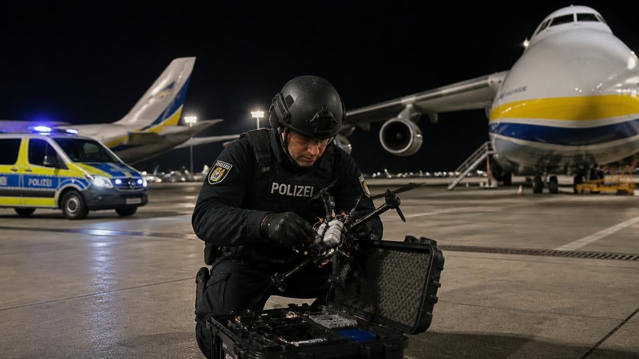 Explosive Drone Found Near Ukrainian Cargo Planes at German Airport Sparks Sabotage Fears
