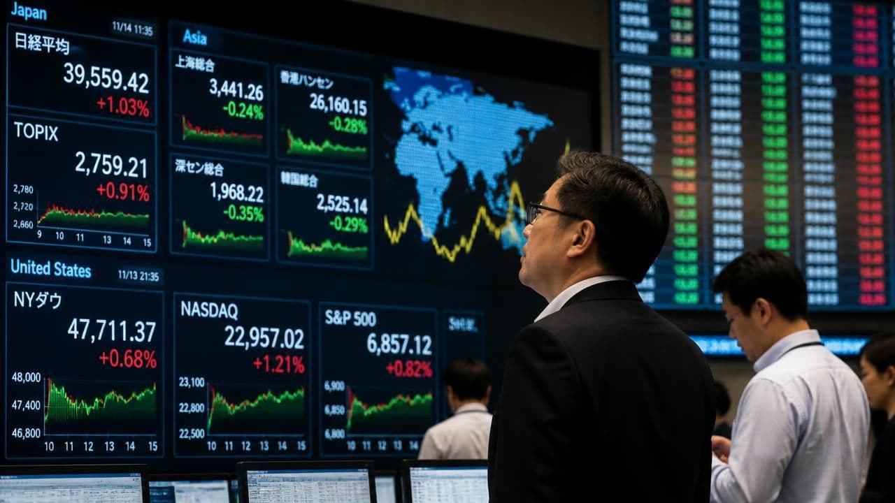 Asian Stocks Lead Global Rally as Rate-Cut Hopes Confront Iran Oil Jitters