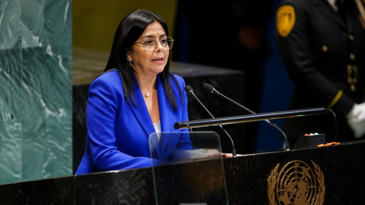 Venezuela’s Delcy Rodríguez Tells UN Elections Will Come at ‘Right Moment’