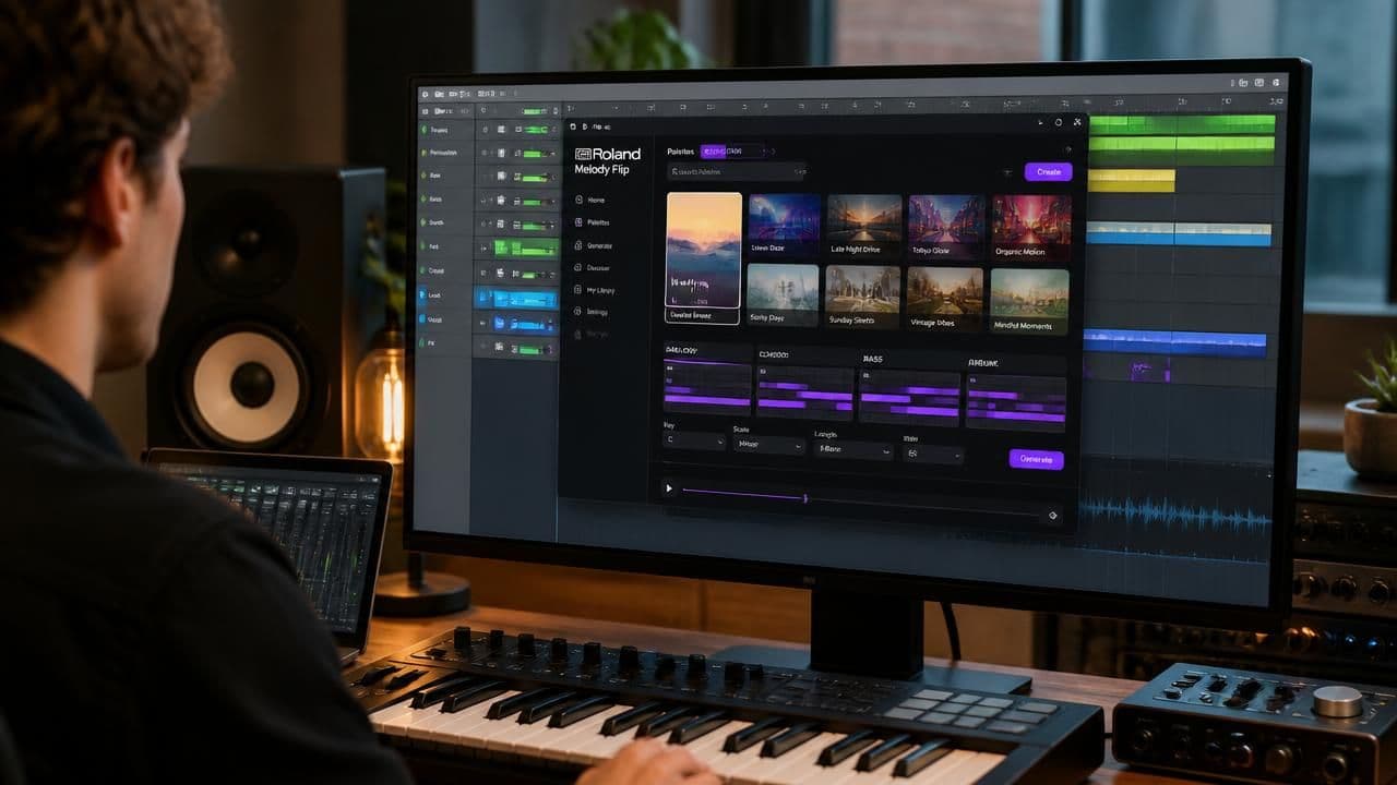 Roland Debuts Melody Flip, Generative AI Music Plug-In for DAWs