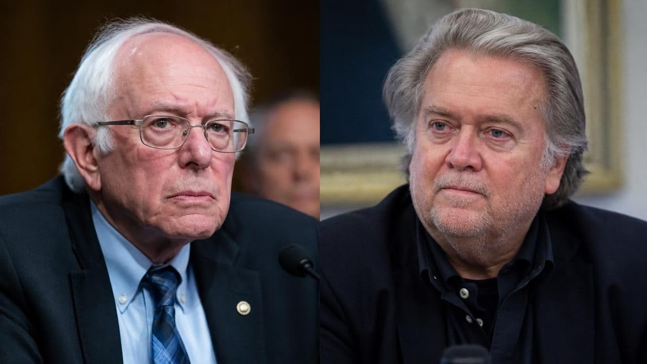 Bernie Sanders and Steve Bannon to Share a Stage in Push to Curb AI
