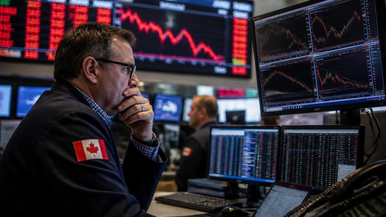 Canadian Stocks Erase Gains as Middle East Tensions, Inflation Fears, and Gold Plunge Trigger Worst Rout in a Month