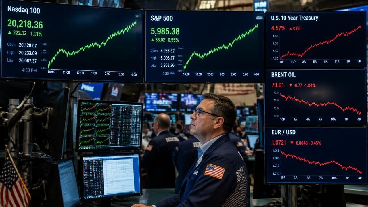 S&P 500 Closes In on Record High as Tech Rally Defies Bond Yields, Oil and Mideast Tensions