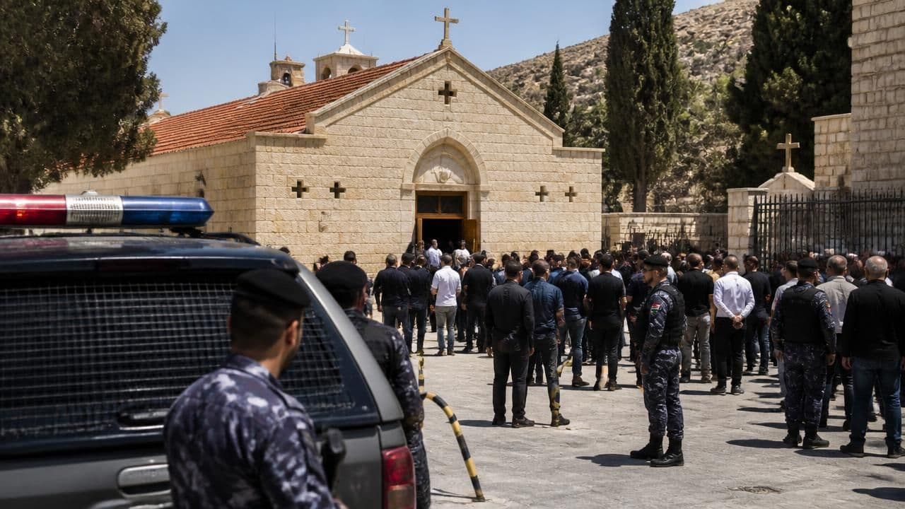 Gunmen Open Fire at Jordan Church Funeral, Killing at Least Seven