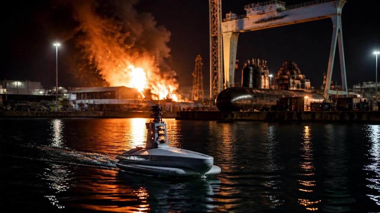 US Deploys Explosive Drone Boats in Combat for First Time, Strikes Iranian Naval Base