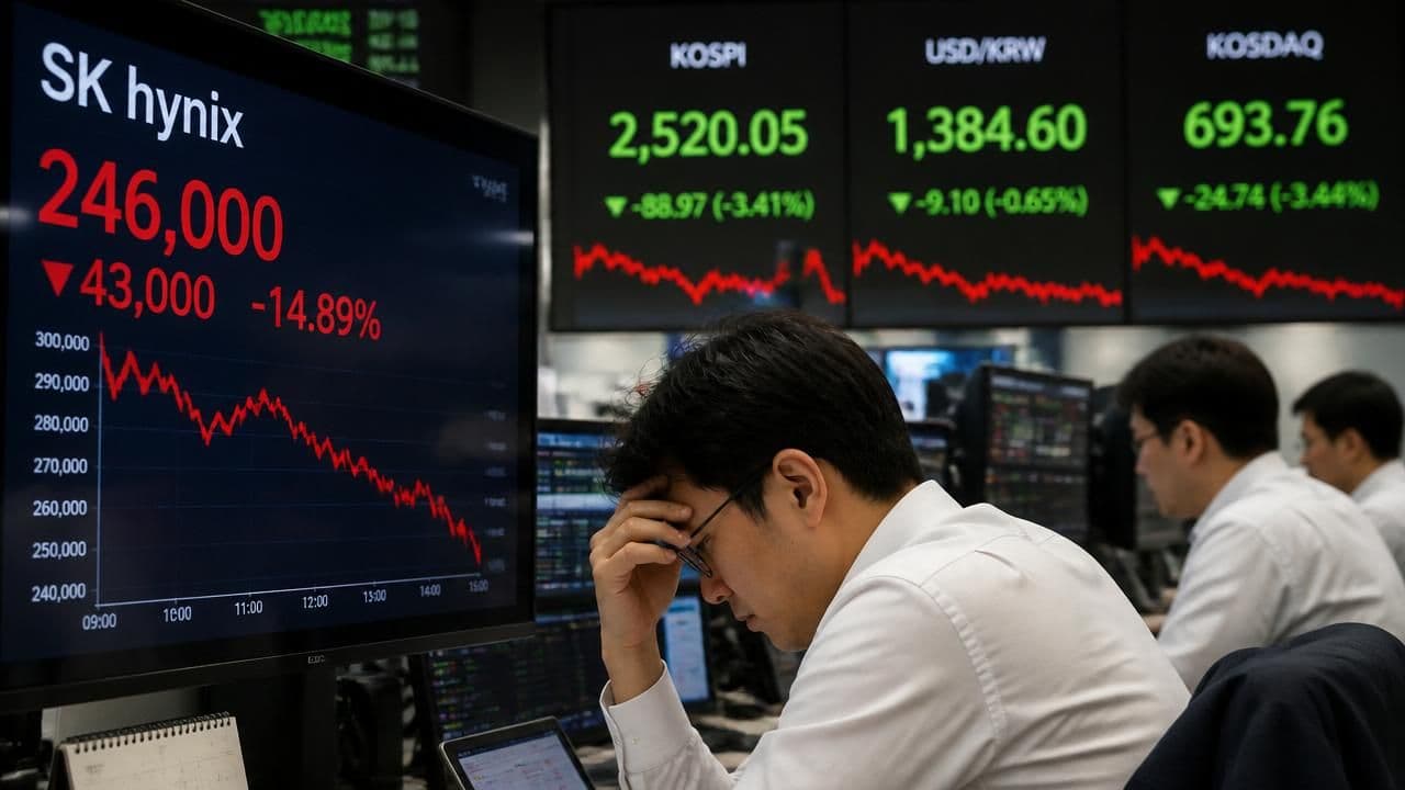 SK Hynix Plunge Deepens as AI Trade Unravels, KOSPI Enters Bear Market