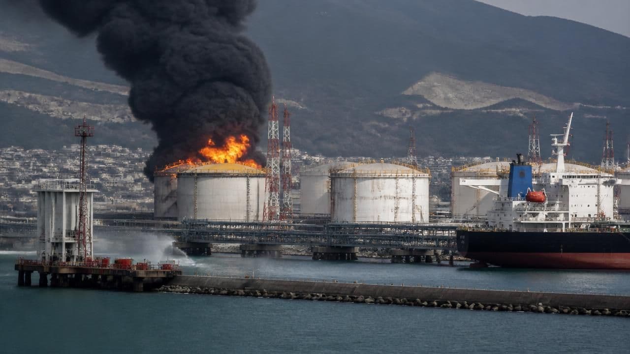 Ukrainian Drone Strikes Cripple Russian Oil Exports at Novorossiysk, Global Supply at Risk