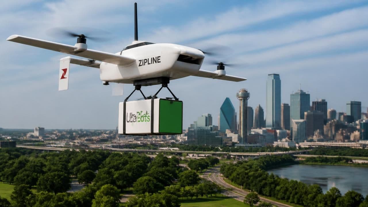 Uber and Zipline Partner to Bring Drone Delivery to Millions, Aiming for 1M Daily by 2029