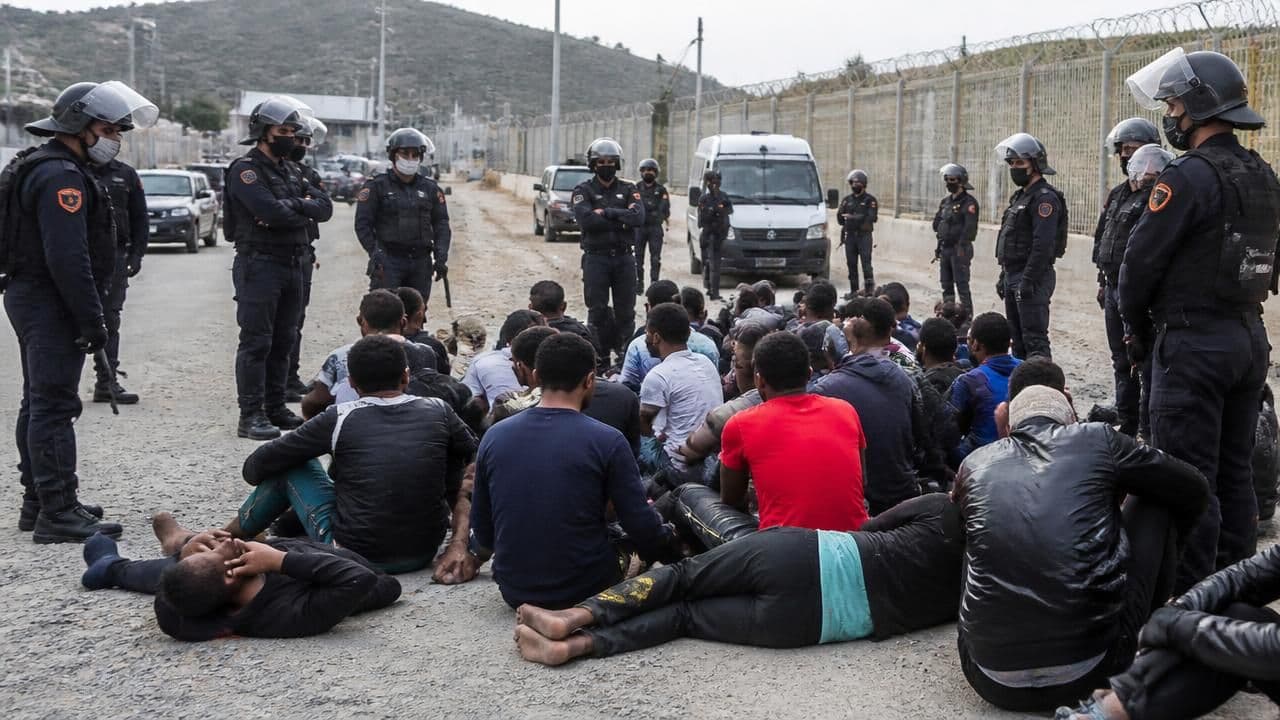 Moroccan police arrest over 100 migrants in fresh Ceuta border surge attempt
