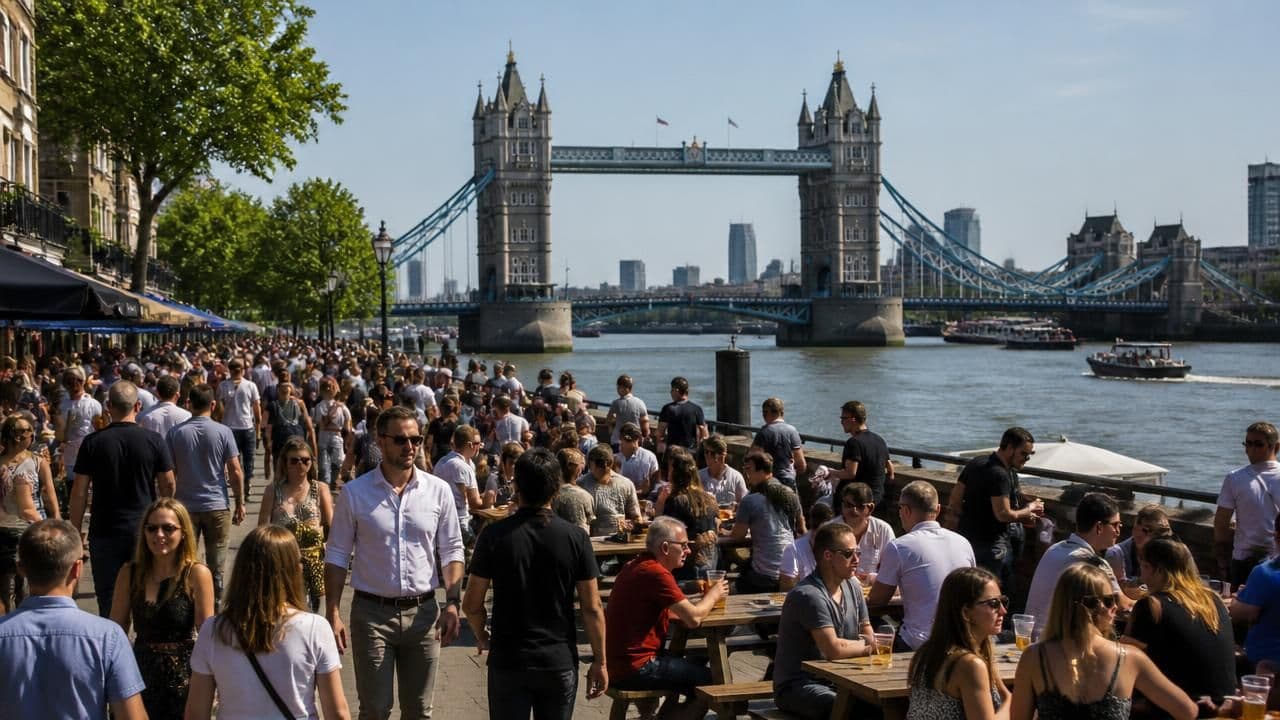 UK Economy Gets World Cup and Heatwave Boost, But Quarterly Growth Slows