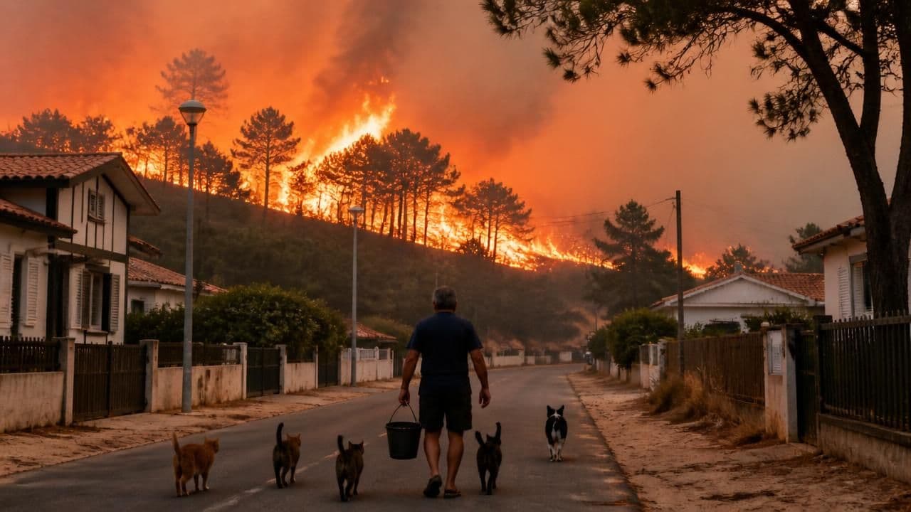 Wildfires Turn French Village Into Ghost Town as Europe Battles Flames