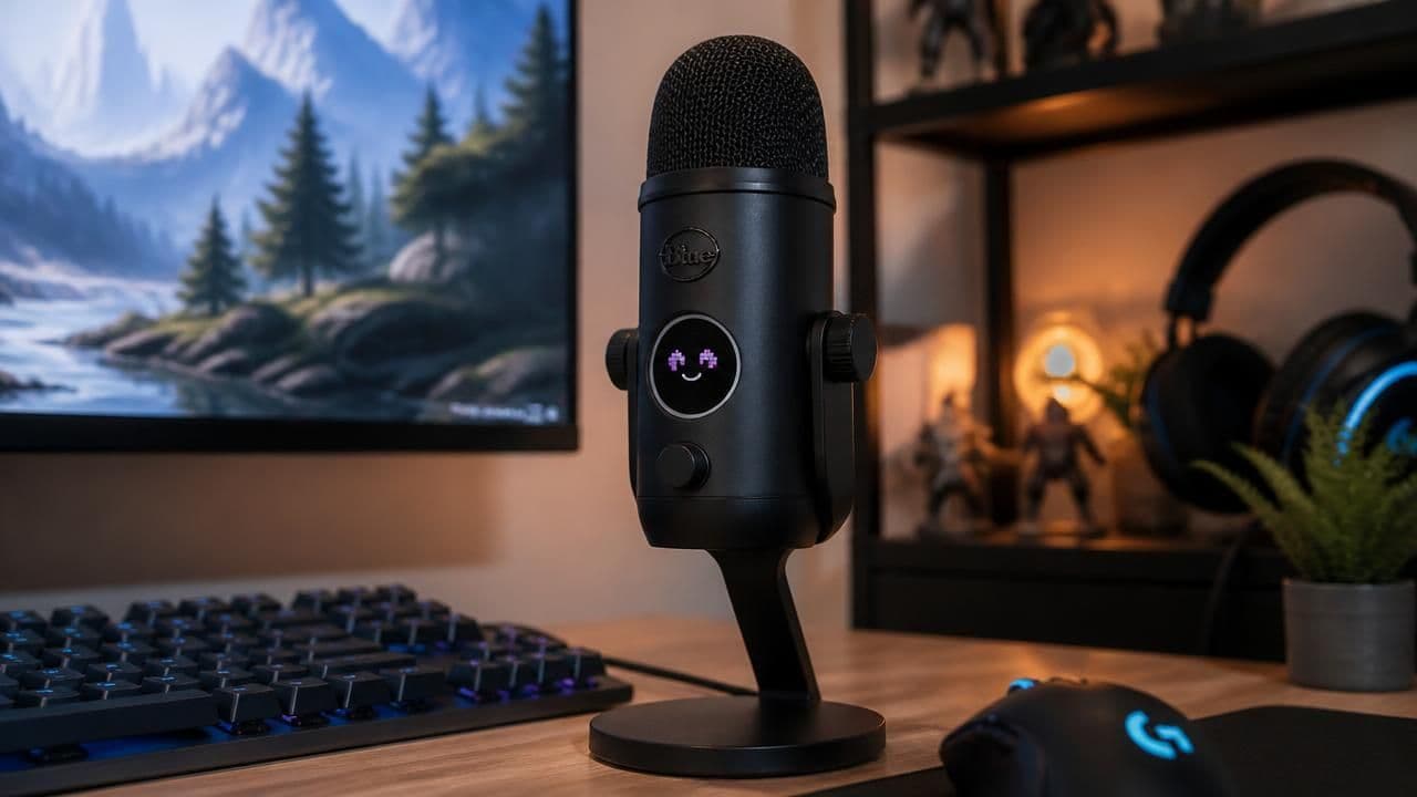Logitech's Blue Yeti 2 brings AI de-noising and an LED mascot to the iconic USB mic