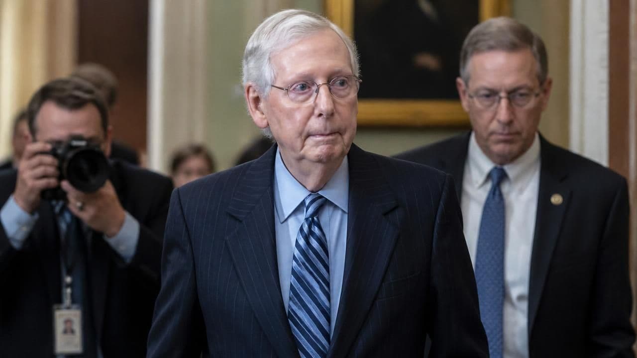 McConnell Returns to Senate After 13-Week Absence, Ending Months of Speculation