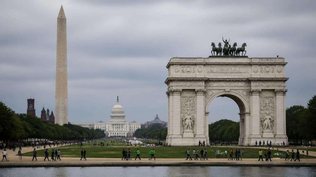 Trump Says Planned D.C. Triumphal Arch Would Double as a 'Military Complex'