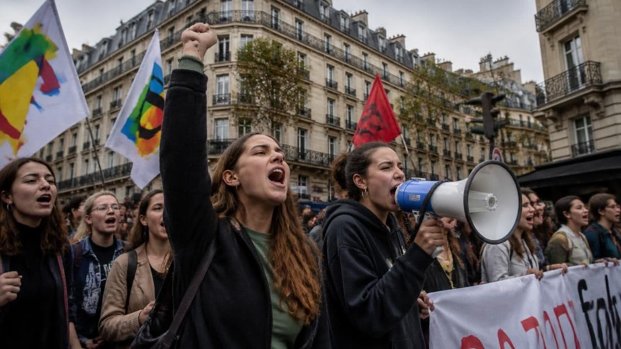 France school protests erupt: police fire tear gas; 488 detained, dozens injured