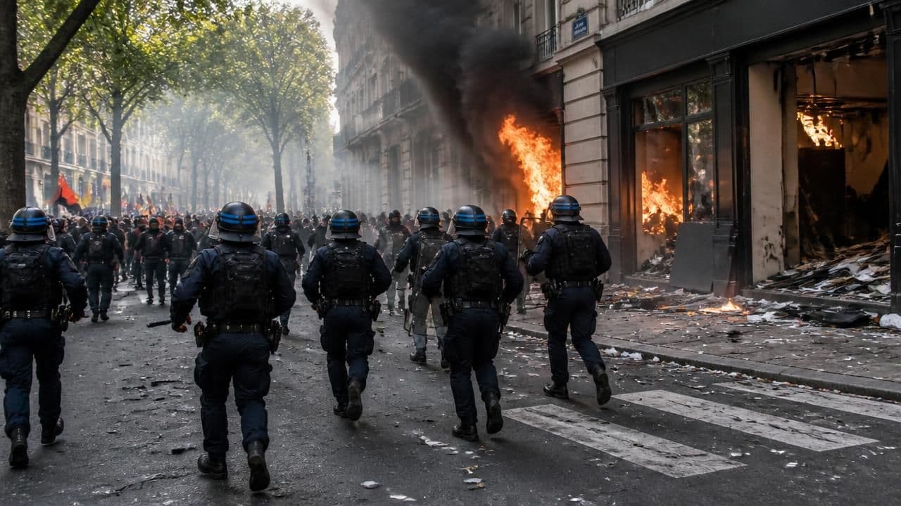 French Police Arrest 1,800 as Violent Clashes and Looting Mar Nationwide Protests