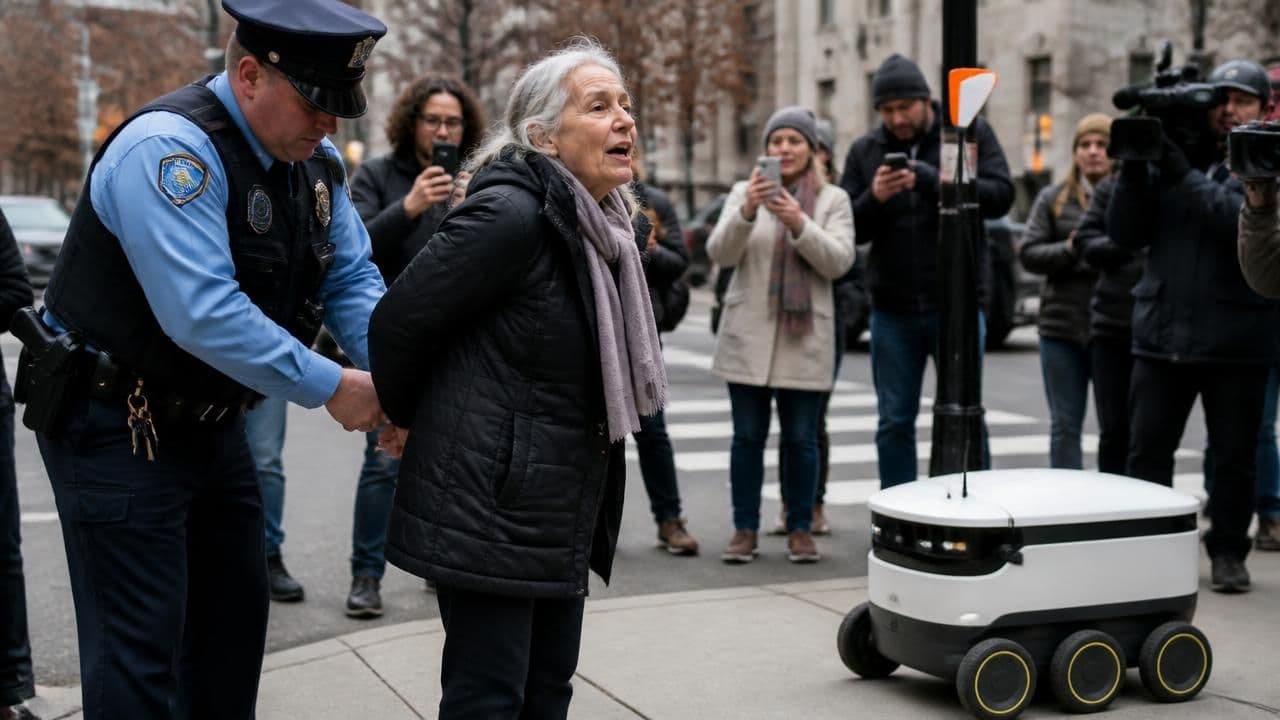 78-Year-Old Woman Arrested for Blocking Uber Eats Robot in Philadelphia